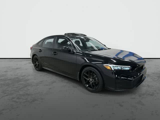 2025 Honda Civic Hybrid Sport Crystal Black Pearl at Westside Kia
