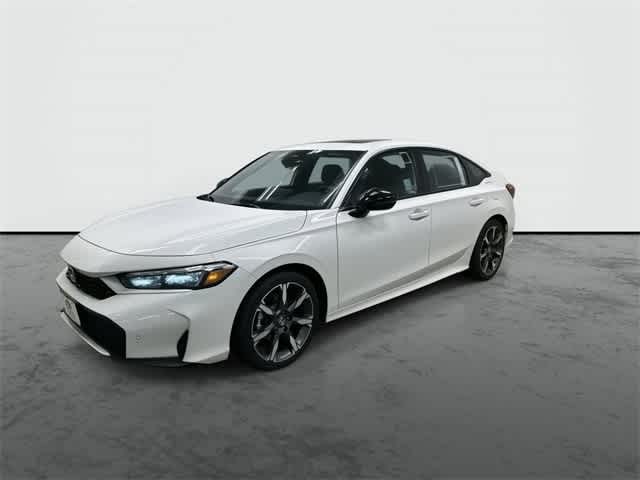2025 Honda Civic Hybrid Sport Touring Platinum White Pearl at Honda of Clear Lake