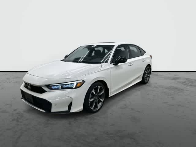 2025 Honda Civic Hybrid Sport Touring Platinum White Pearl at Honda of Clear Lake