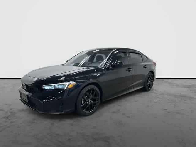 2025 Honda Civic Hybrid Sport Crystal Black Pearl at Honda of Clear Lake