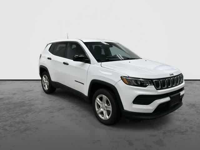 2023 Jeep Compass Sport Bright White Clearcoat at Tomball Chrysler Dodge Jeep Ram