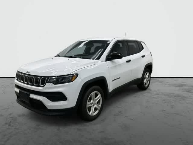 2023 Jeep Compass Sport Bright White Clearcoat at Tomball Chrysler Dodge Jeep Ram