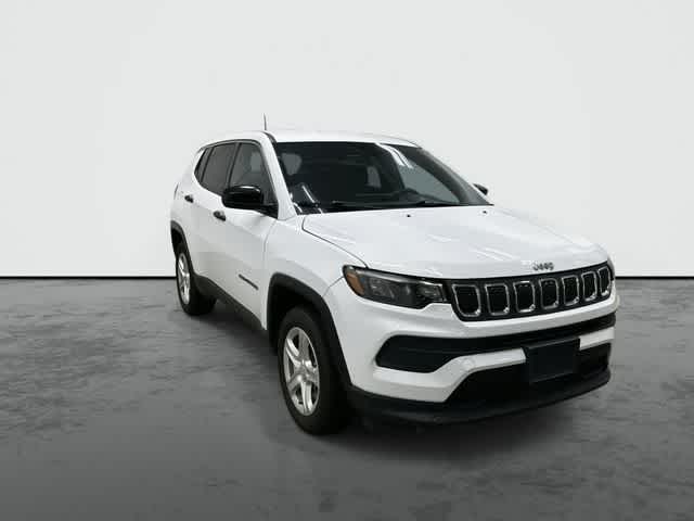 2023 Jeep Compass Sport Bright White Clearcoat at Tomball Chrysler Dodge Jeep Ram