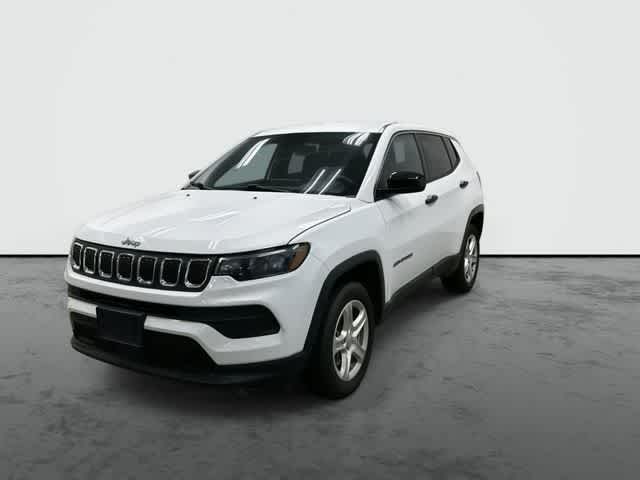 2023 Jeep Compass Sport Bright White Clearcoat at Tomball Chrysler Dodge Jeep Ram