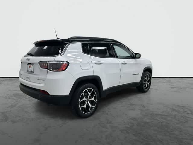 2025 Jeep Compass Limited Bright White Clearcoat at AutoNation Chrysler Jeep Dodge Ram Spring