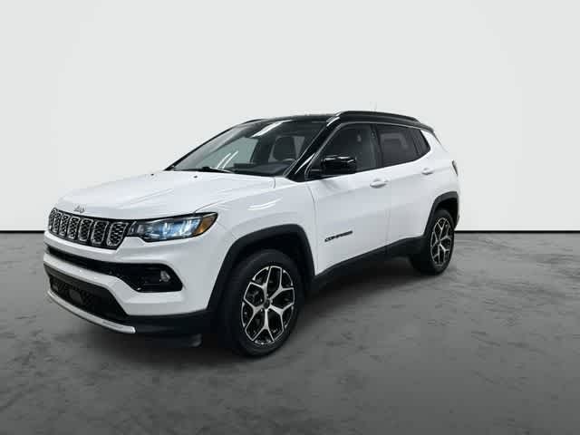 2025 Jeep Compass Limited Bright White Clearcoat at AutoNation Chrysler Jeep Dodge Ram Spring
