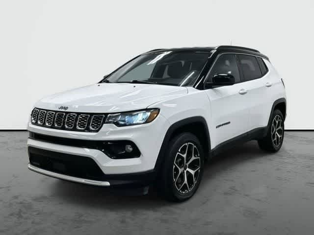 2025 Jeep Compass Limited Bright White Clearcoat at AutoNation Chrysler Jeep Dodge Ram Spring