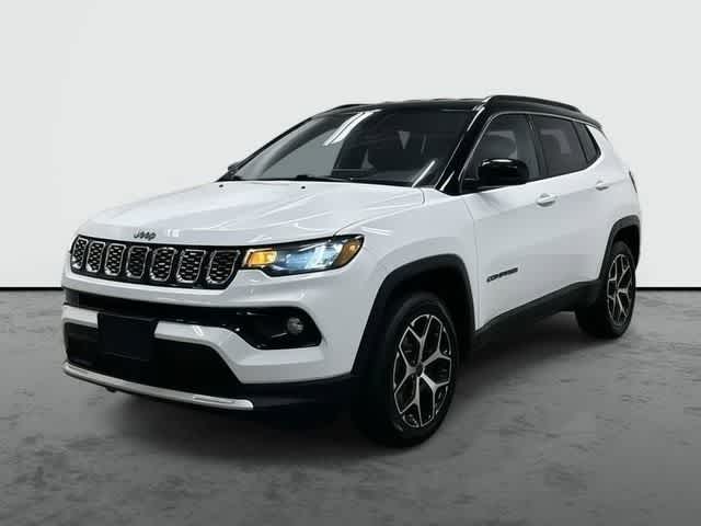 2025 Jeep Compass Limited Bright White Clearcoat at Mercedes-Benz of Houston North