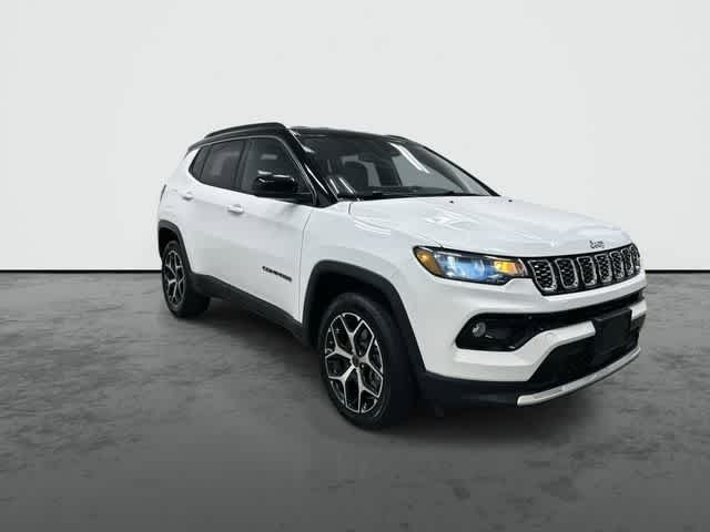 2025 Jeep Compass Limited Bright White Clearcoat at Mercedes-Benz of Houston North