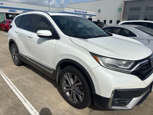 2020 Honda CR-V Touring Platinum White Pearl at AutoNation Chevrolet Gulf Fwy
