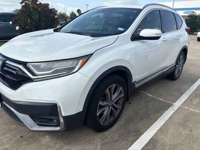 2020 Honda CR-V Touring Platinum White Pearl at AutoNation Chevrolet Gulf Fwy