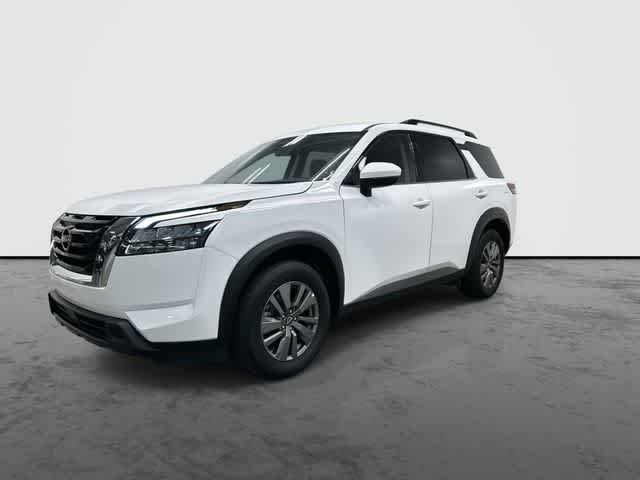 2025 Nissan Pathfinder SV Everest White Pearl Tricoat at Sterling McCall Nissan