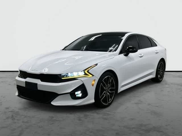 2023 Kia K5 GT Glacial White Pearl at Friendly Ford Crosby