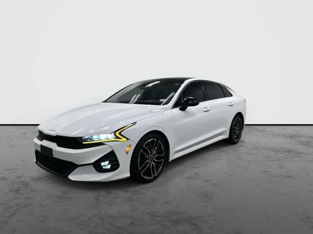 2023 Kia K5 GT Glacial White Pearl at Friendly Ford Crosby