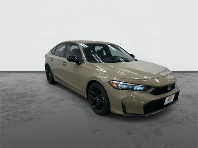 2025 Honda Civic Hatchback Hybrid Sport Sand Dune Pearl at Honda of Clear Lake