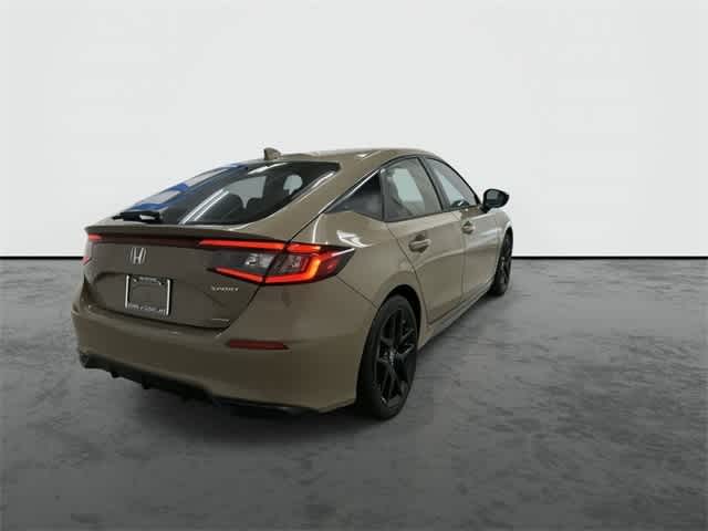 2025 Honda Civic Hatchback Hybrid Sport Sand Dune Pearl at Honda of Clear Lake