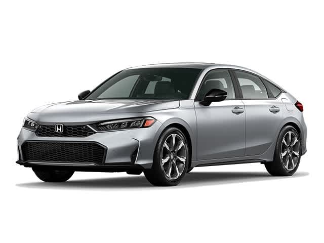 Solar Silver Metallic 2026 Honda Civic Hybrid Sport Touring Hatchback FWD Hatchback Front-Wheel Drive Continuously Variable Transmission