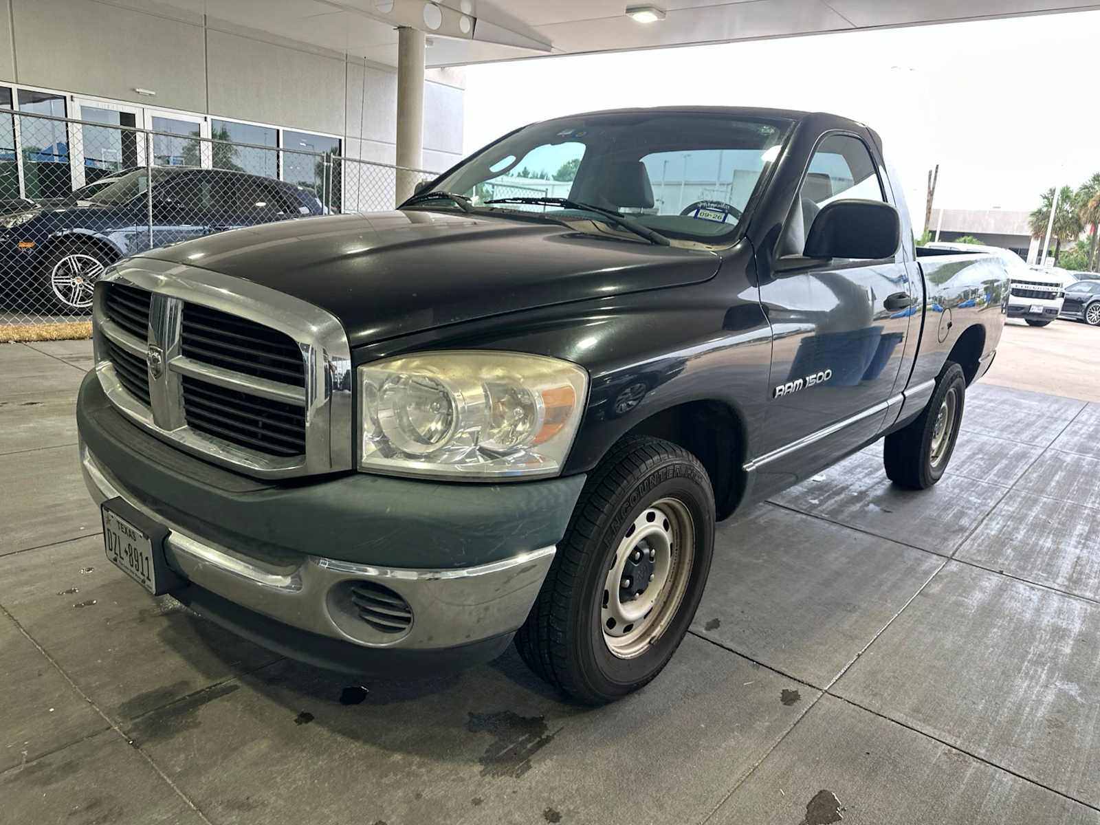 Black 2007 Dodge RAM 1500 Pickup Truck Rear-Wheel Drive 4-Speed Automatic