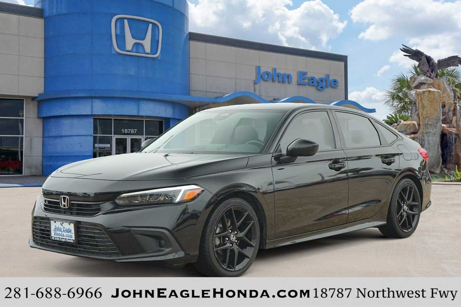 Crystal Black Pearl 2026 Honda Civic Sedan Front-Wheel Drive Continuously Variable Transmission