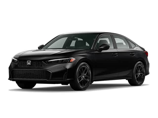 Crystal Black Pearl 2026 Honda Civic Sport FWD Sedan Front-Wheel Drive Continuously Variable Transmission
