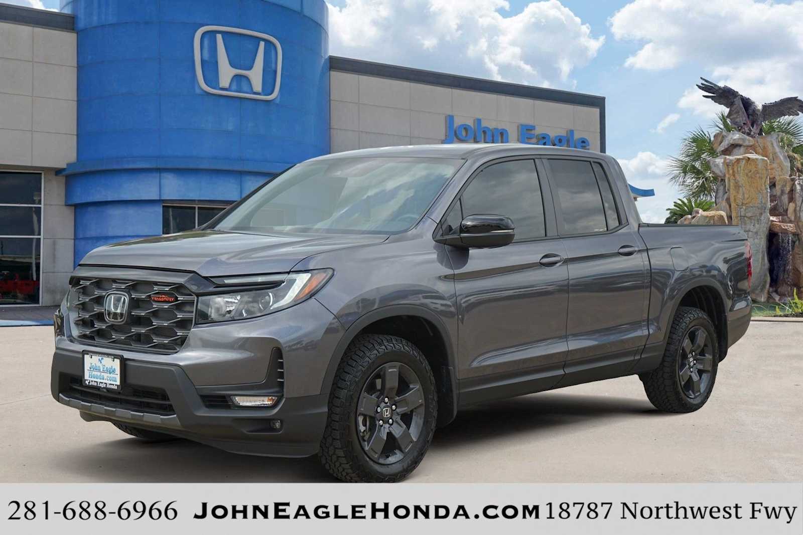 Gray (Modern Steel Metallic) 2026 Honda Ridgeline TrailSport AWD Pickup Truck All-Wheel Drive 9-Speed Automatic