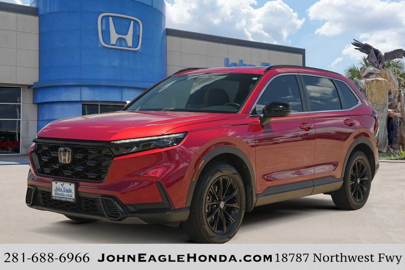Radiant Red Metallic 2024 Honda CR-V Hybrid SUV / Crossover All-Wheel Drive Continuously Variable Transmission