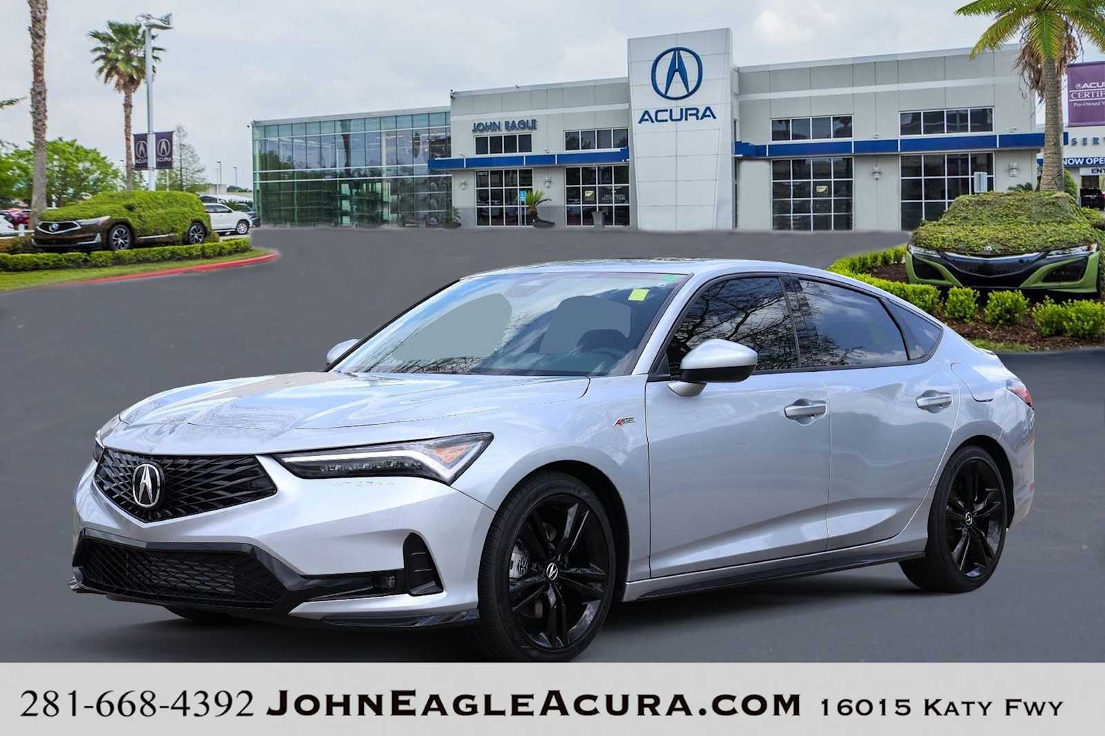 Solar Silver Metallic 2026 Acura Integra FWD with A-SPEC Package Sedan Front-Wheel Drive Continuously Variable Transmission