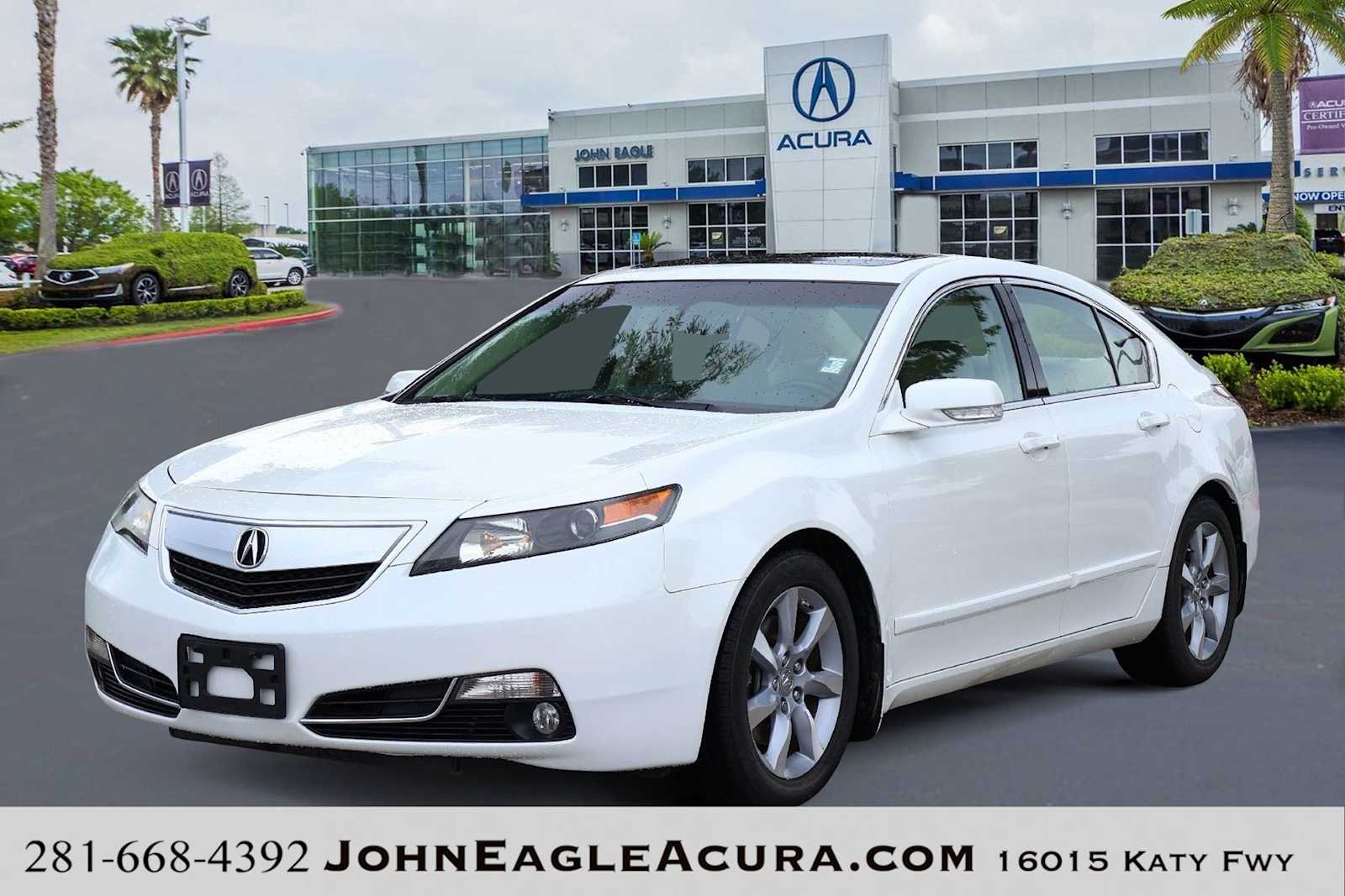 White 2012 Acura TL Sedan Front-Wheel Drive 6-Speed Automatic