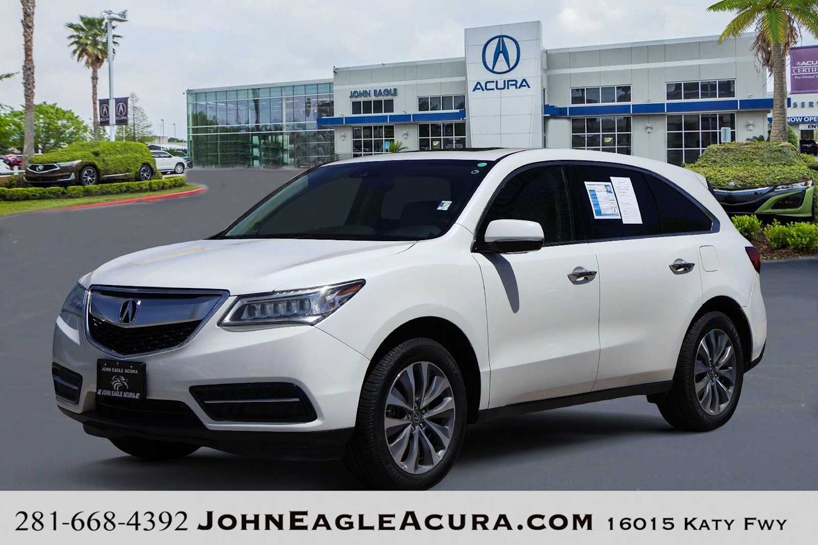 White 2016 Acura MDX SUV / Crossover 9-Speed Automatic