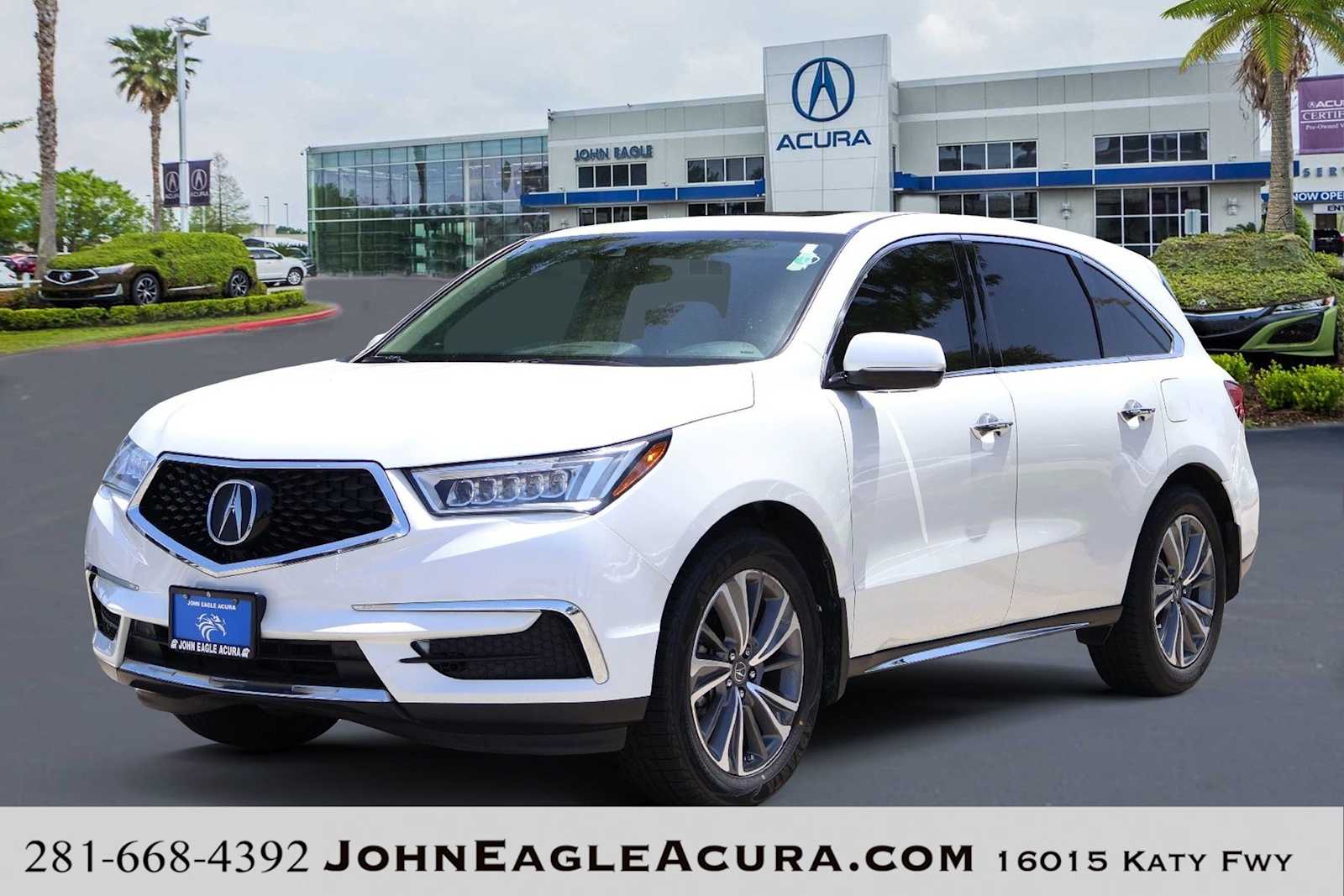White 2018 Acura MDX SUV / Crossover Front-Wheel Drive 9-Speed Automatic