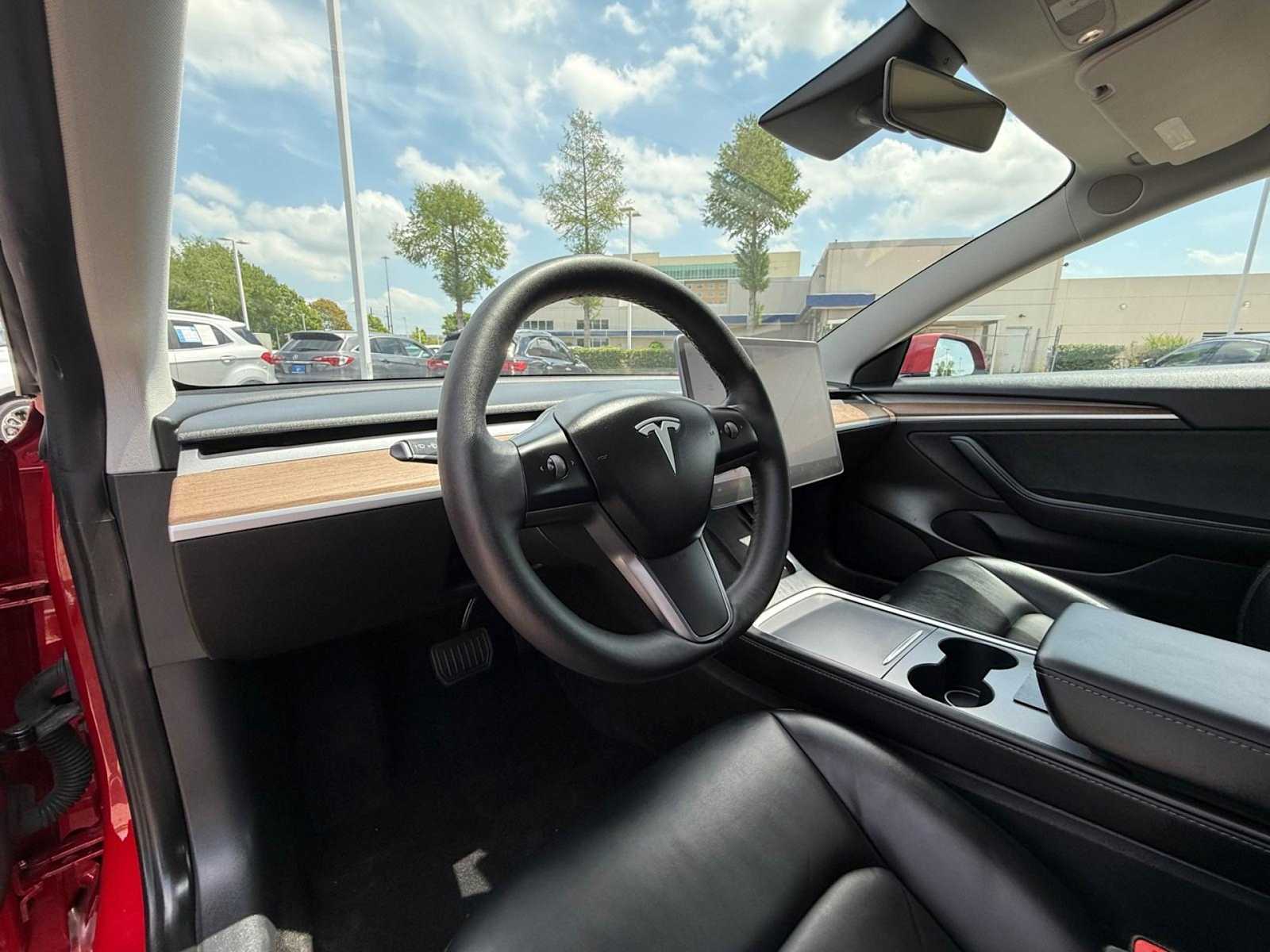 Used 2022 Tesla Model 3 Base with VIN 5YJ3E1EA9NF107191 for sale in Houston, TX