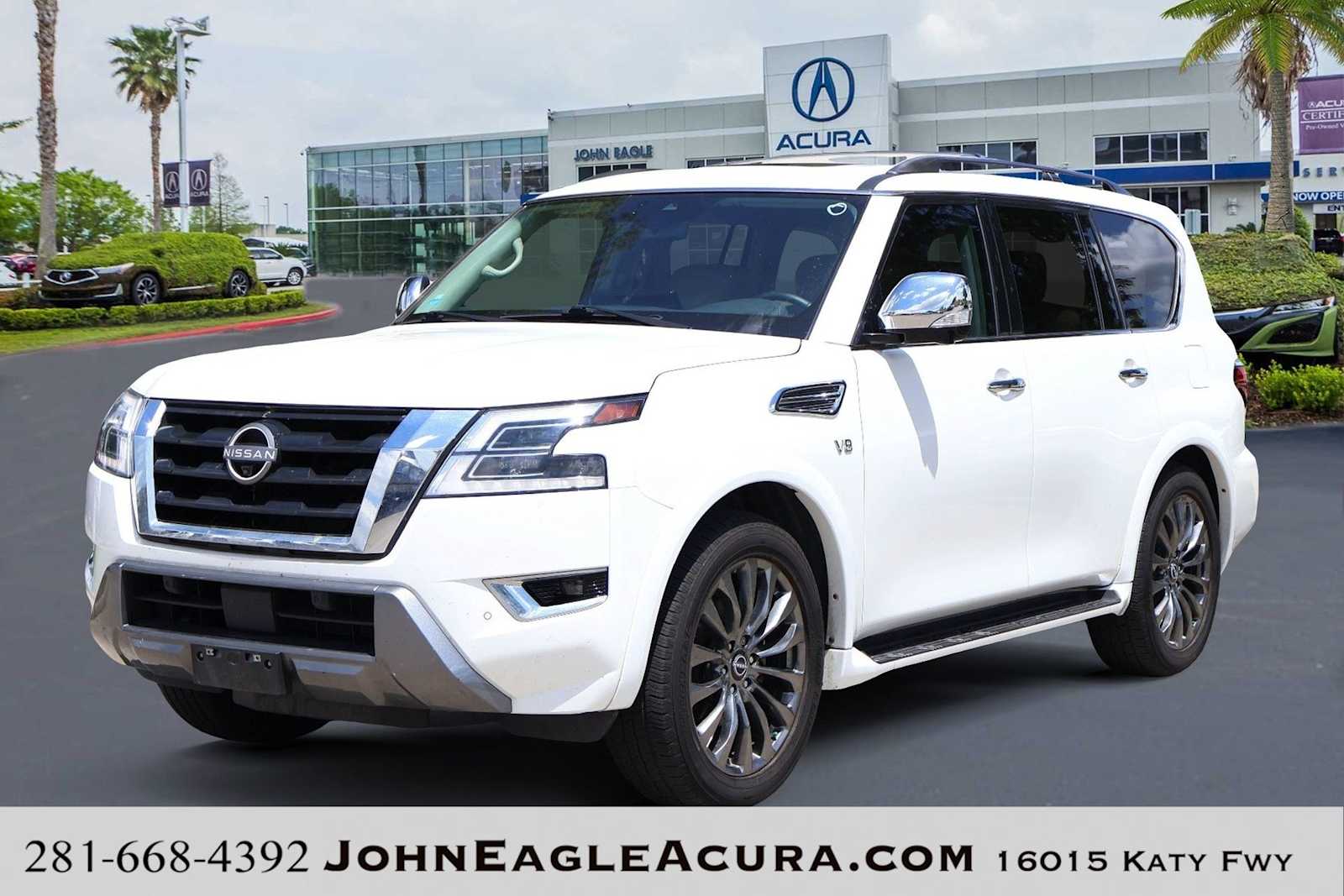 Aspen White Tricoat 2021 Nissan Armada SUV / Crossover 4X2 7-Speed Automatic