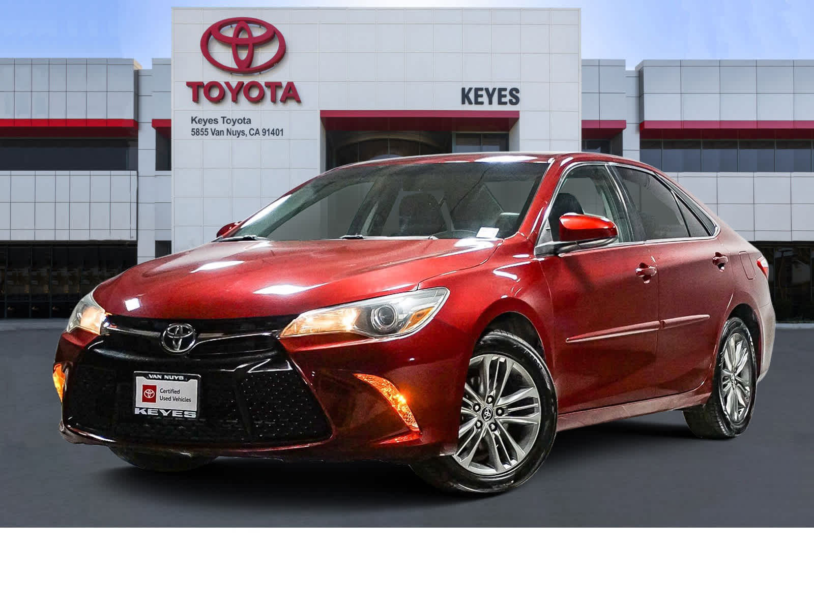 Red (Ruby Flare Pearl) 2016 Toyota Camry SE Sedan Front-Wheel Drive 6-Speed Automatic