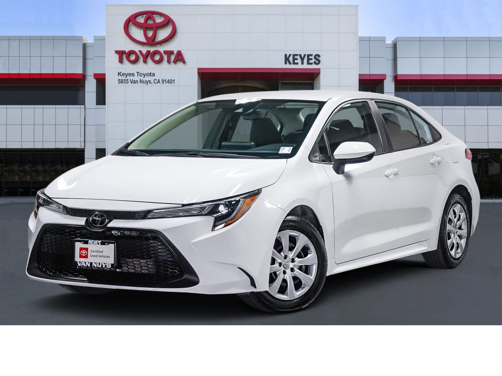 White 2022 Toyota Corolla Sedan Front-Wheel Drive Continuously Variable Transmission