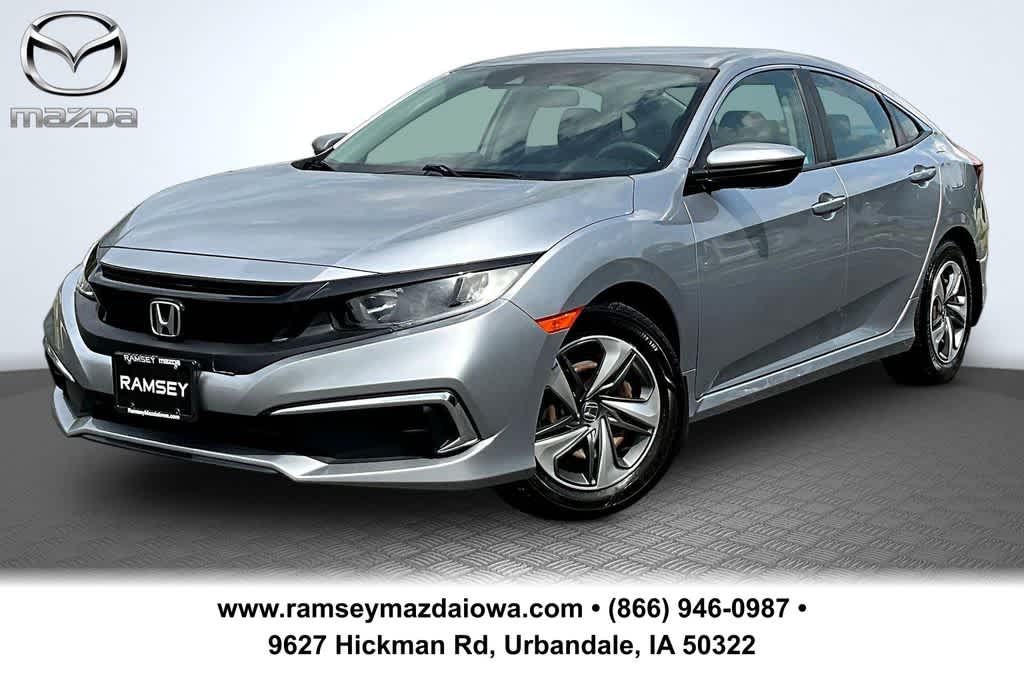 Lunar Silver Metallic 2020 Honda Civic LX Sedan FWD Sedan Front-Wheel Drive Continuously Variable Transmission