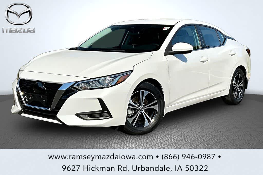 Aspen White TriCoat Pearl 2022 Nissan Sentra Sedan Front-Wheel Drive Continuously Variable Transmission