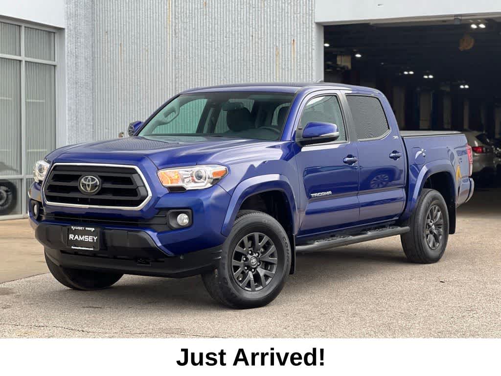 Blue Crush Metallic 2023 Toyota Tacoma SR5 V6 Double Cab 4WD Pickup Truck Four-Wheel Drive 6-Speed Automatic