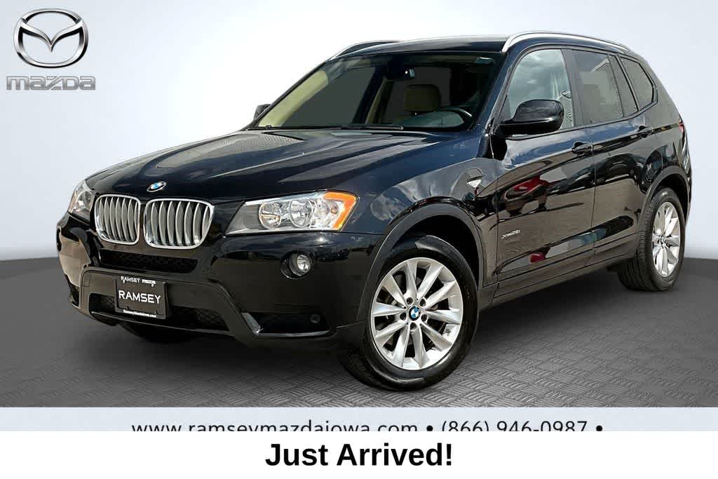 Black 2013 BMW X3 SUV / Crossover All-Wheel Drive 8-Speed Automatic