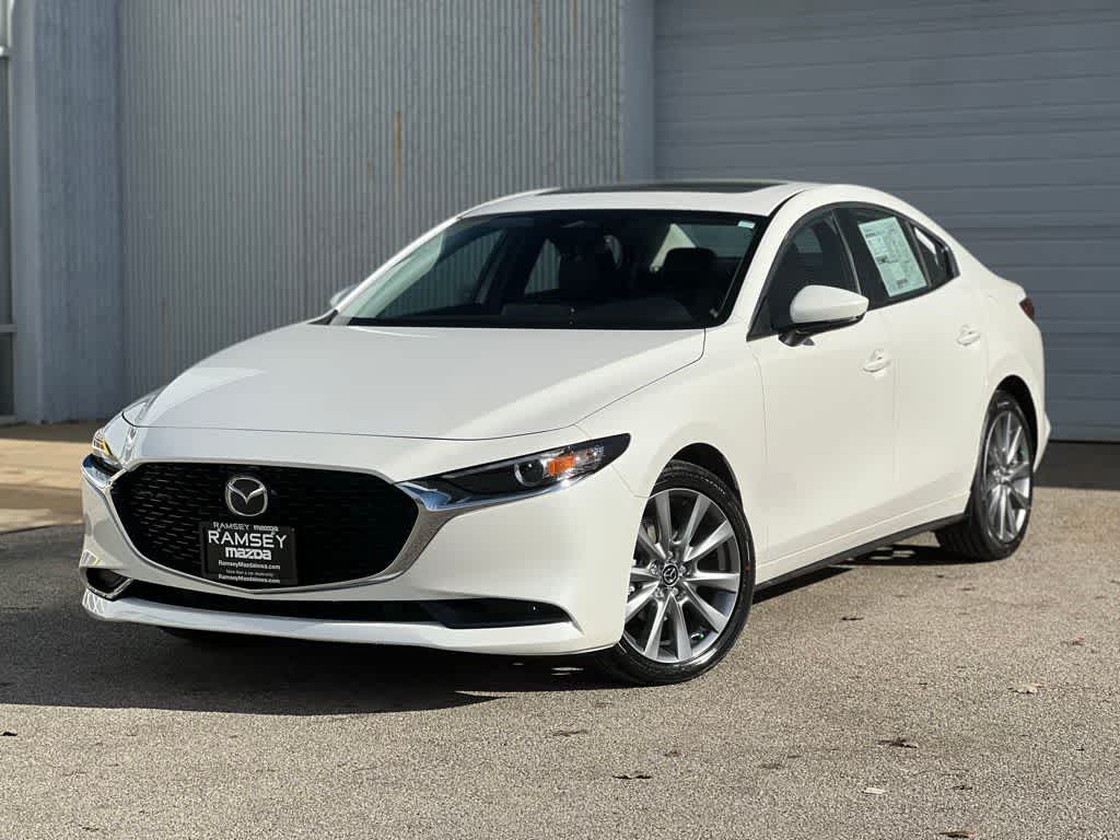 Snowflake White Pearl Mica 2026 Mazda MAZDA3 Sedan Front-Wheel Drive 6-Speed Automatic