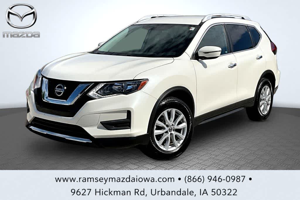 Pearl White 2018 Nissan Rogue SUV / Crossover All-Wheel Drive Continuously Variable Transmission