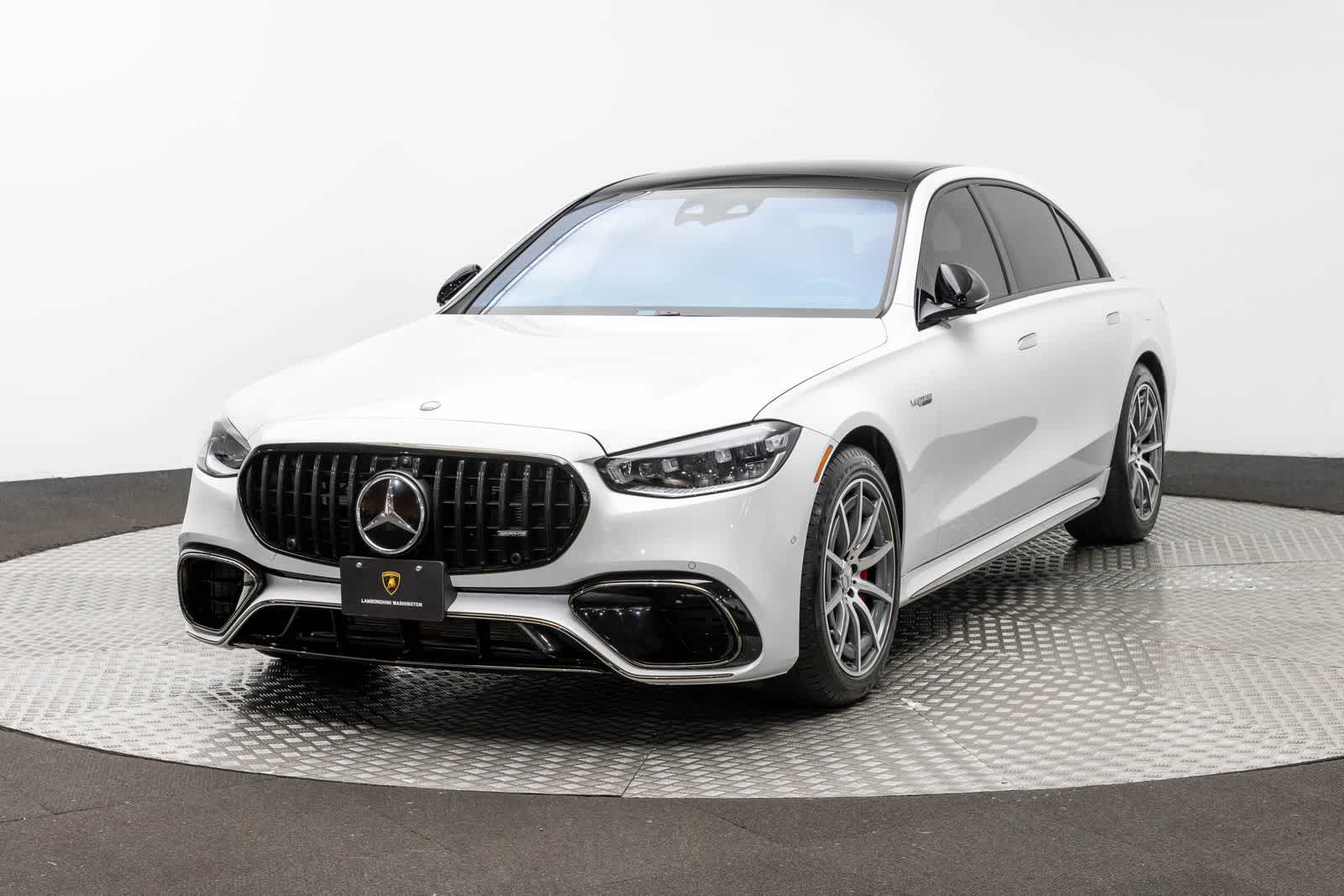 MANUFAKTUR Moonlight White Metallic 2025 Mercedes-Benz S-Class AMG S 63 E Performance 4MATIC Sedan All-Wheel Drive 9-Speed Automatic