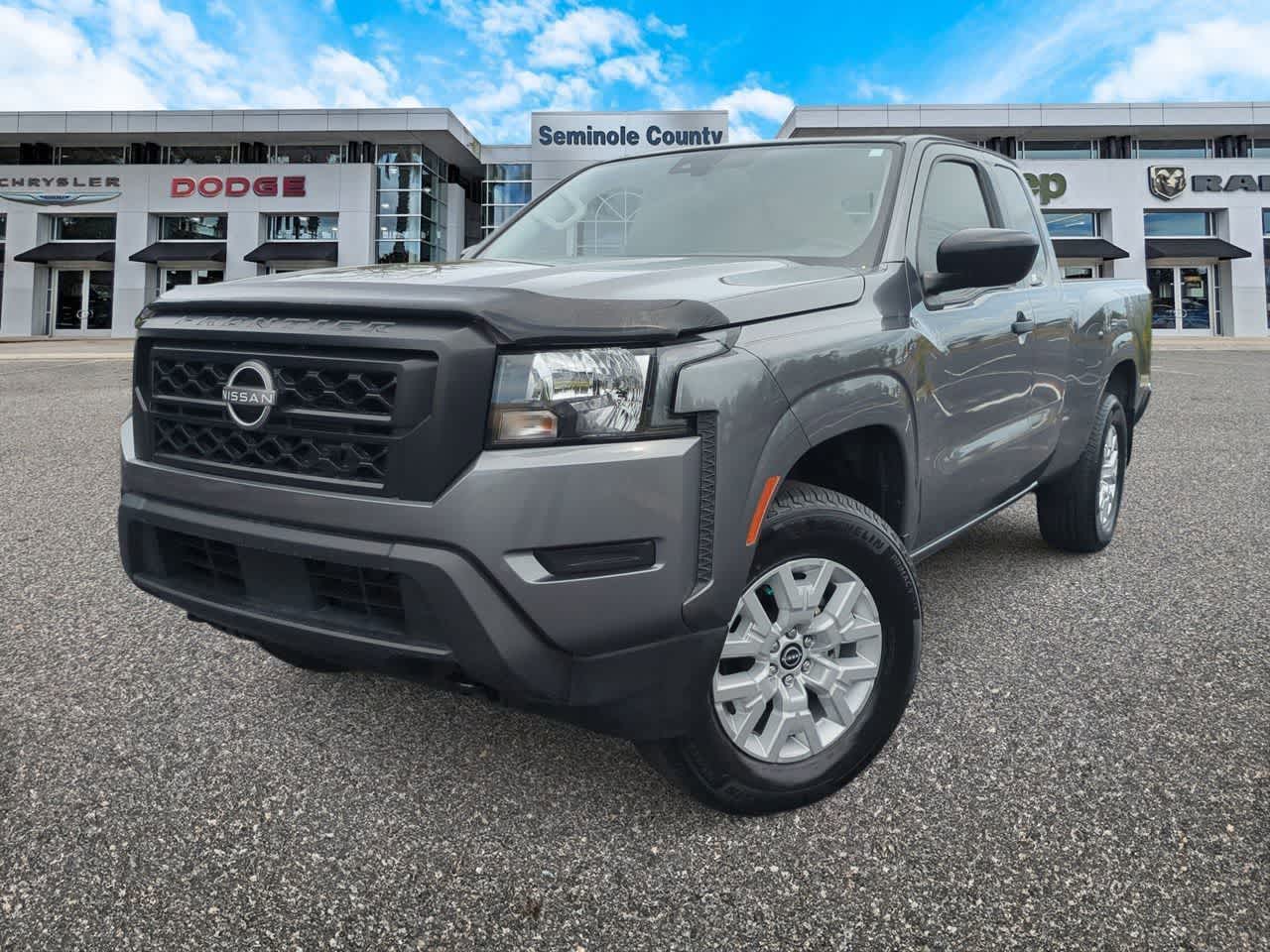 Gray (Gun Metallic) 2022 Nissan Frontier S King Cab 4WD Pickup Truck Four-Wheel Drive 9-Speed Automatic