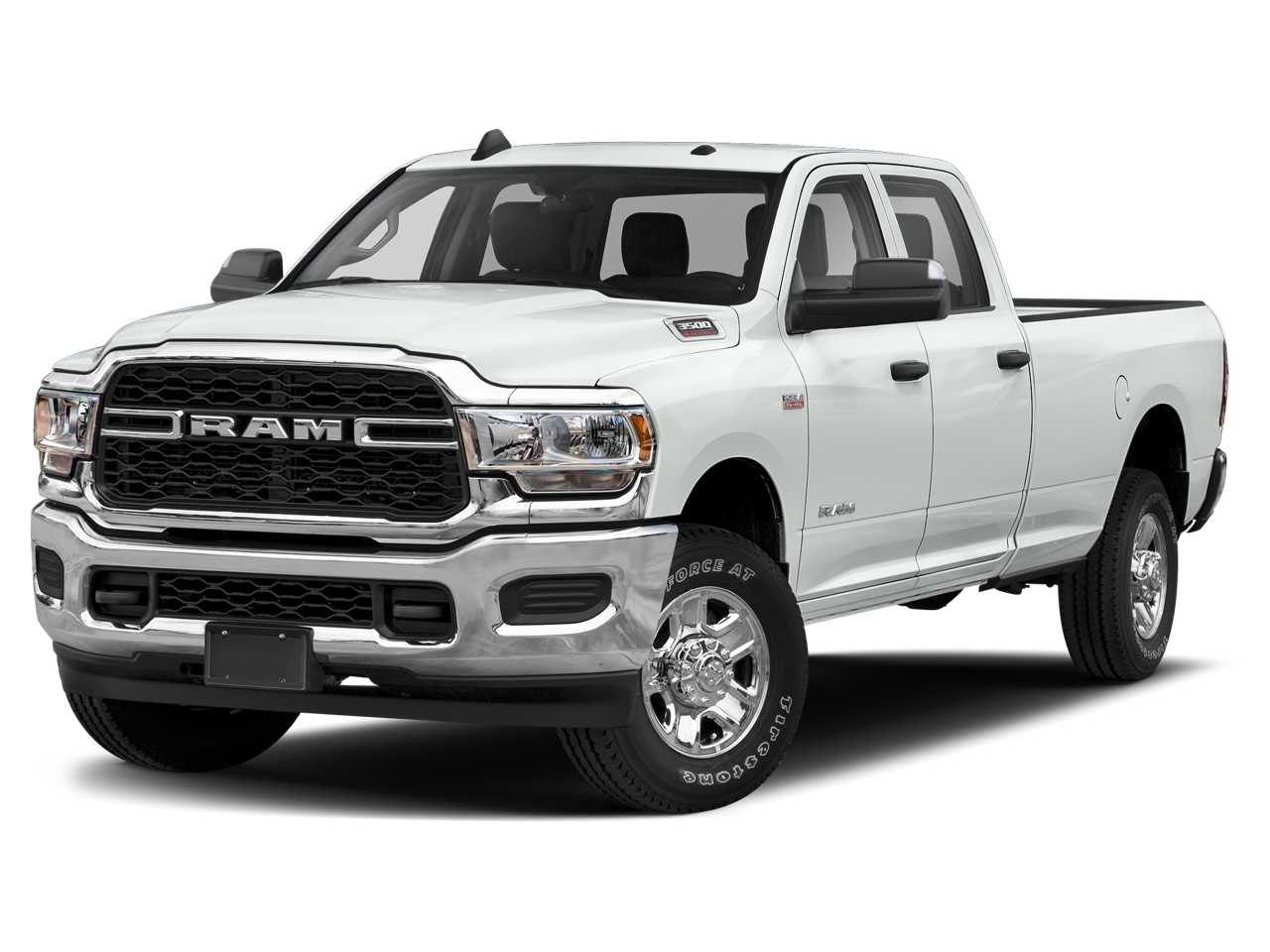 Bright White Clearcoat 2020 RAM 3500 Pickup Truck Four-Wheel Drive 6-Speed Automatic