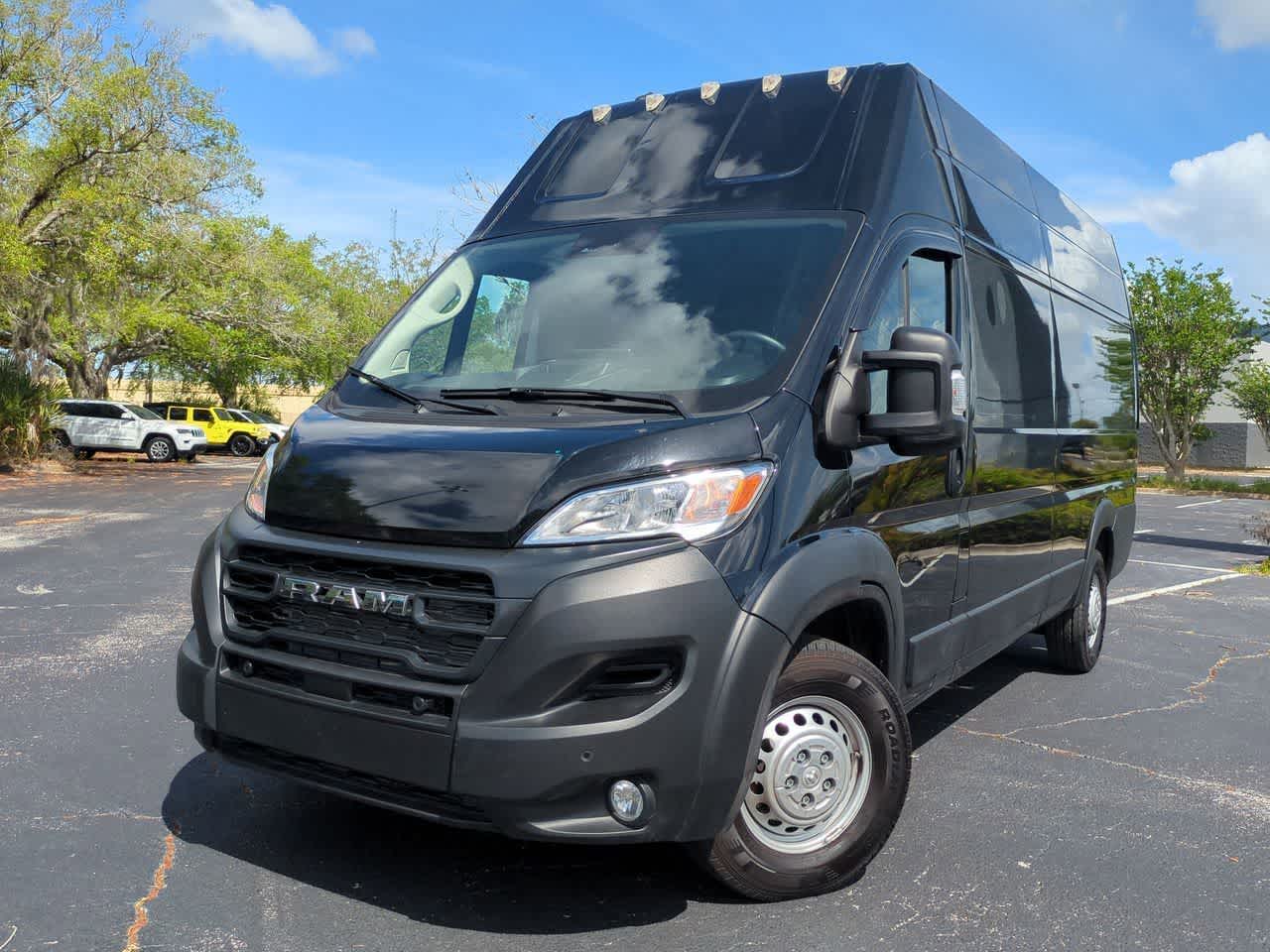 Black Clearcoat 2025 RAM ProMaster 3500 Tradesman 159 Super High Roof Extended Cargo Van FWD Van Front-Wheel Drive 9-Speed Automatic