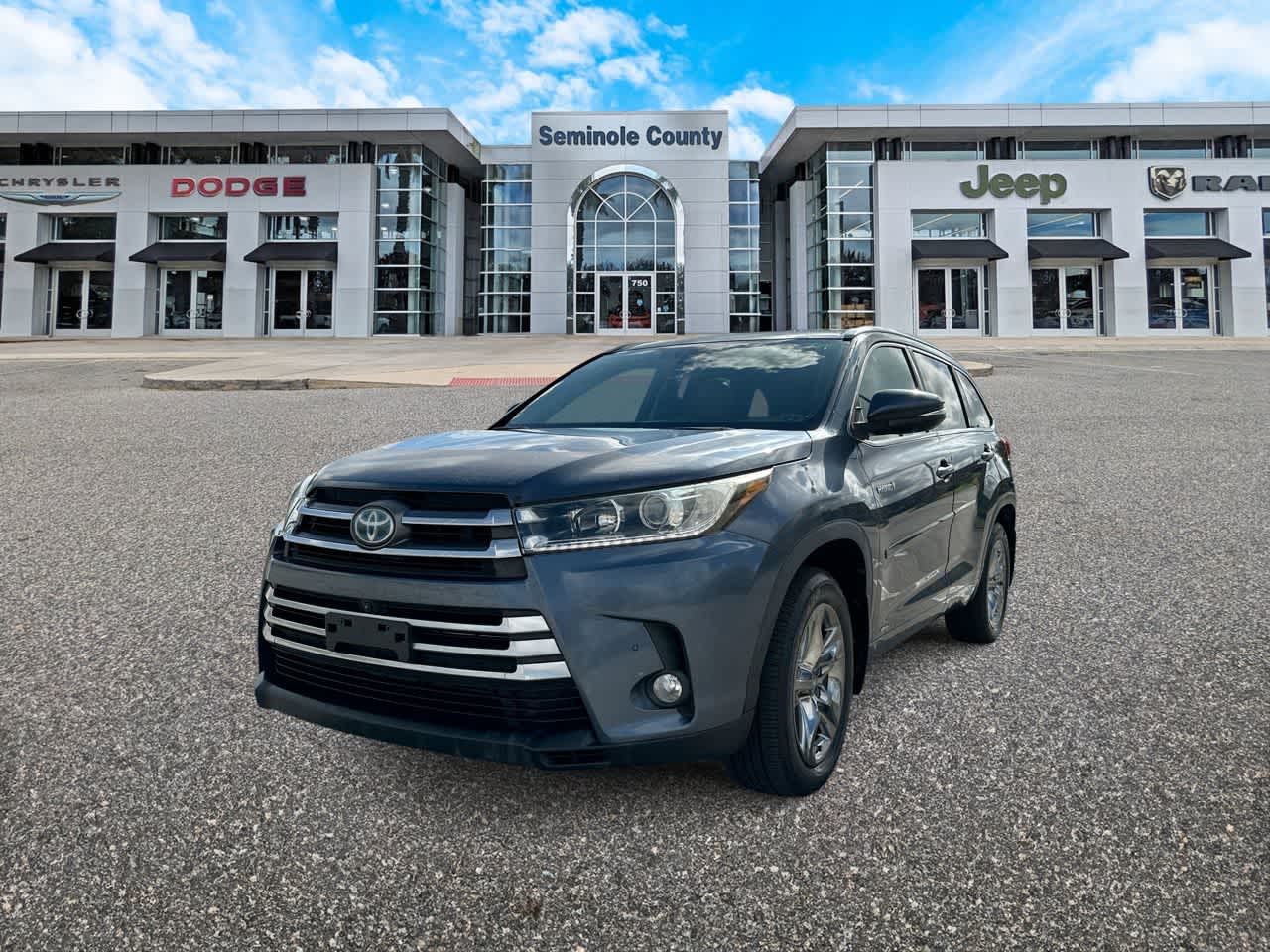 Shoreline Blue Pearl 2017 Toyota Highlander Hybrid SUV / Crossover All-Wheel Drive Continuously Variable Transmission