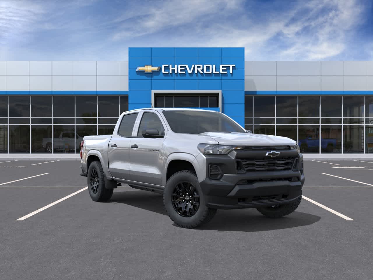 Sterling Gray Metallic 2026 Chevrolet Colorado Work Truck Crew Cab 4WD Pickup Truck Four-Wheel Drive 8-Speed Automatic