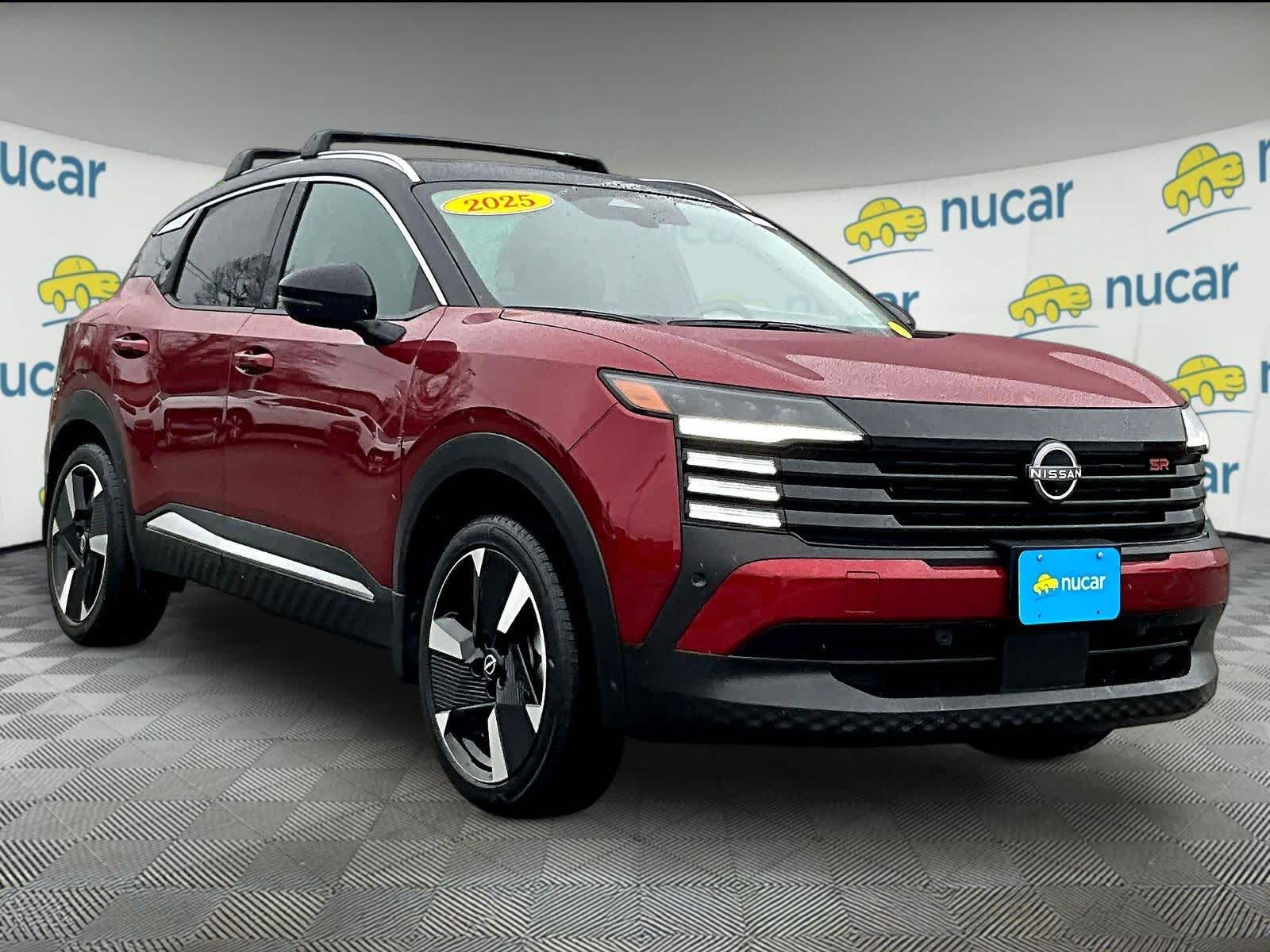 Red (Scarlet Ember Tintcoat/Super Black) 2025 Nissan Kicks SR AWD SUV / Crossover All-Wheel Drive Continuously Variable Transmission