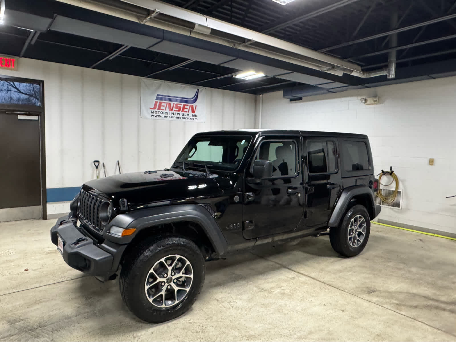 Black Clear Coat 2024 Jeep Wrangler SUV / Crossover Four-Wheel Drive Automatic