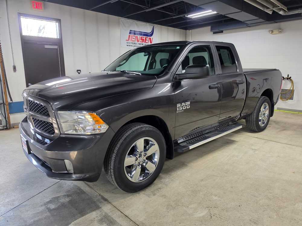Gray (Granite Crystal Metallic Clear Coat) 2019 RAM 1500 Classic Express Quad Cab 4WD Pickup Truck Four-Wheel Drive 8-Speed Automatic