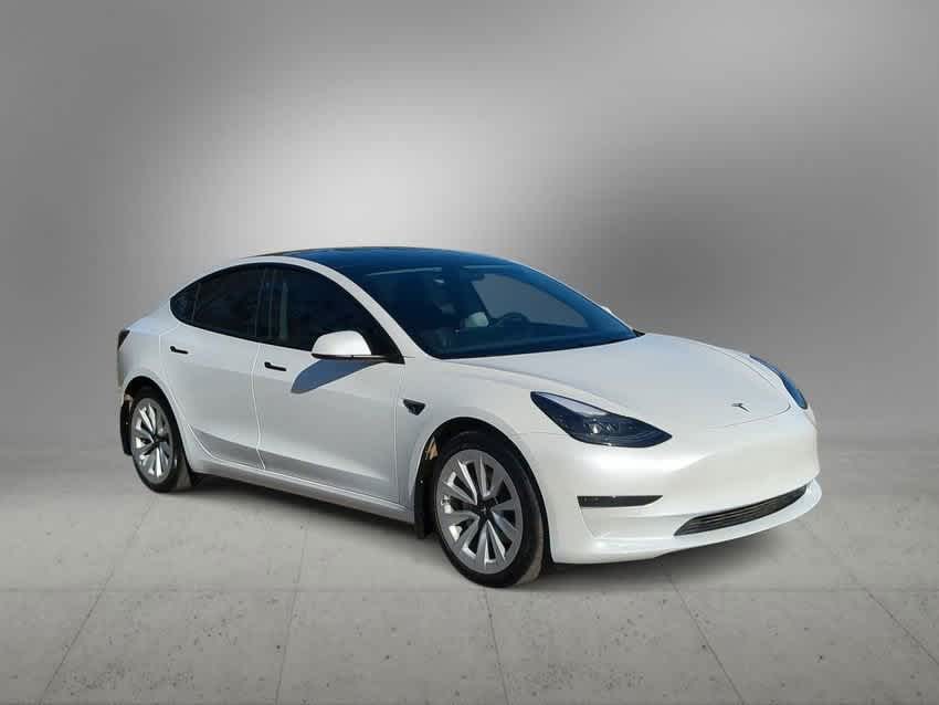 Used 2022 Tesla Model 3 Base with VIN 5YJ3E1EA4NF372813 for sale in New Port Richey, FL